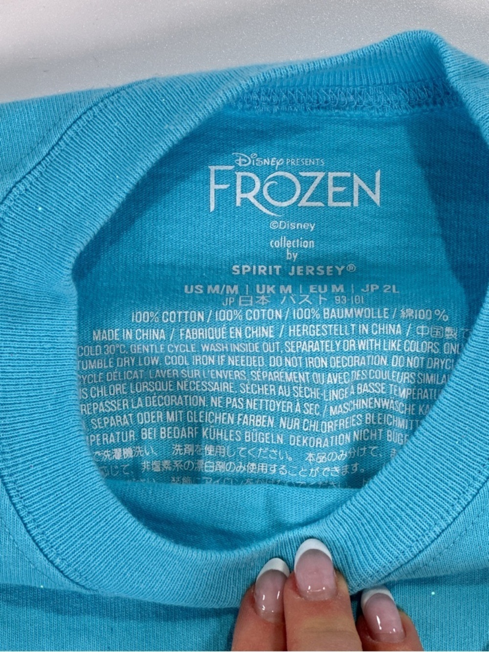 Disney Frozen Women Spirit Jersey Let It Go Glitter Medium - Picture 4 of 15